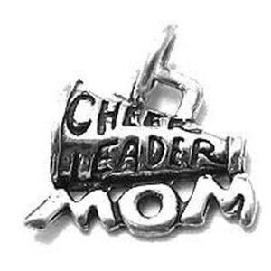 SPORTY "CHEERLEADER MOM" CHARM IN STERLING SILVER